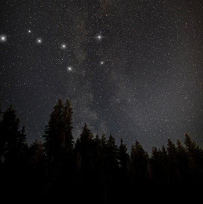 Blackout roller blind for window Stars in the sky