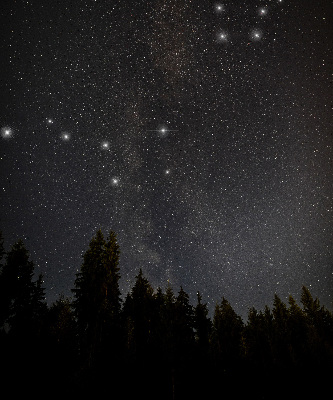 Blackout roller blind for window Stars in the sky