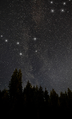 Blackout roller blind for window Stars in the sky