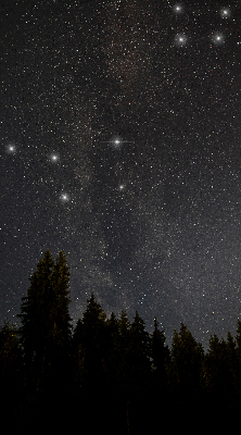 Blackout roller blind for window Stars in the sky