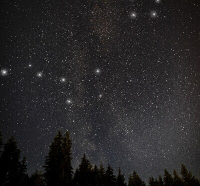 Blackout roller blind for window Stars in the sky