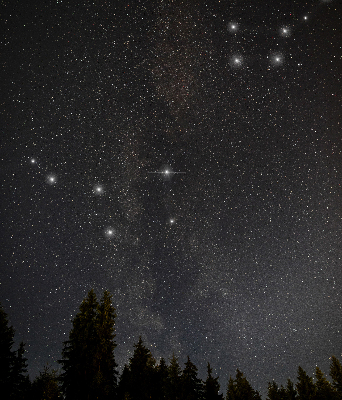 Blackout roller blind for window Stars in the sky