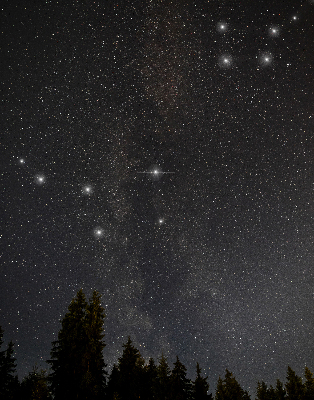 Blackout roller blind for window Stars in the sky
