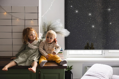 Blackout roller blind for window Stars in the sky