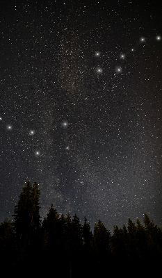 Blackout roller blind for window Stars in the sky