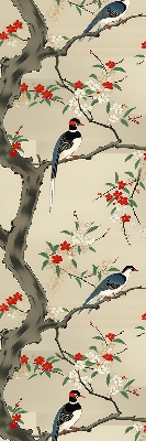 Blackout roller blind Birds on a tree