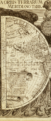 Blackout roller blind Old world map