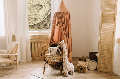 Blackout roller blind Old world map