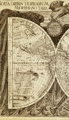 Blackout roller blind Old world map