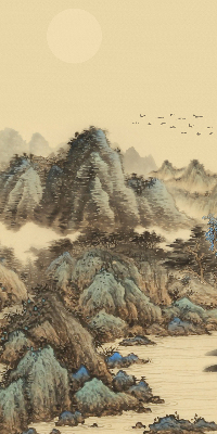 Fabric roller blind for window Mountains
