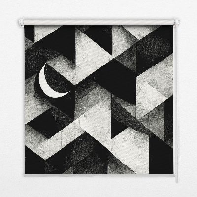 Blackout roller blind Triangles in abstraction
