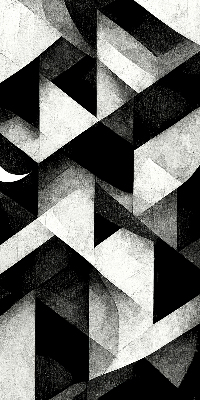 Blackout roller blind Triangles in abstraction