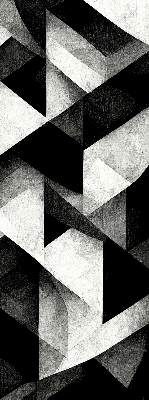 Blackout roller blind Triangles in abstraction