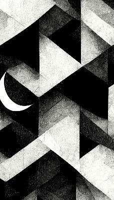 Blackout roller blind Triangles in abstraction