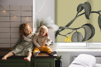 Blackout roller blind Lemons on the tree