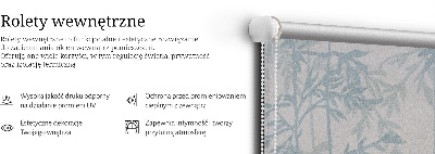 Blackout roller blind for window Leaves