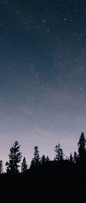 Fabric roller blind for window Starry sky