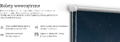 Fabric roller blind for window Starry sky