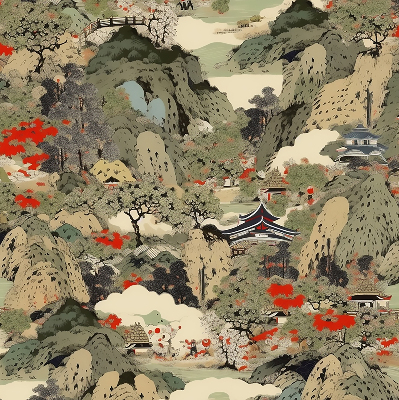 Fabric roller blind for window Mountain