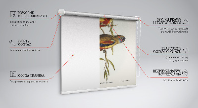 Blackout roller blind Two birds on a branch