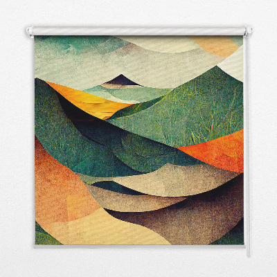 Blackout roller blind Abstract hills