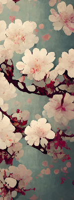 Blackout roller blind Cherry blossom