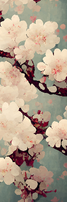 Blackout roller blind Cherry blossom