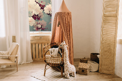 Blackout roller blind Cherry blossom