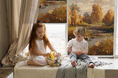 Fabric roller blind for window Joint