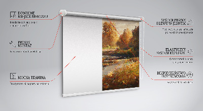 Fabric roller blind for window Joint