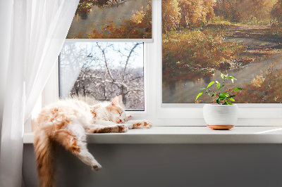 Fabric roller blind for window Joint