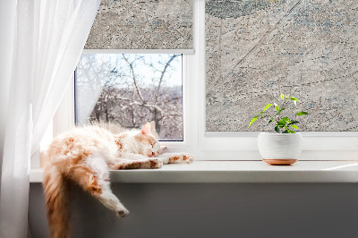 Fabric roller blind for window Reflected leaves