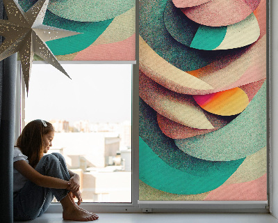 Blackout roller blind for window Abstraction
