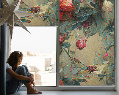 Fabric roller blind for window Meadow