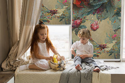 Fabric roller blind for window Meadow