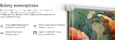 Fabric roller blind for window Meadow