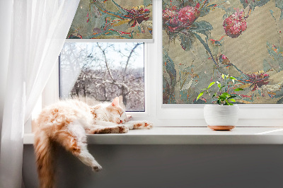 Fabric roller blind for window Meadow
