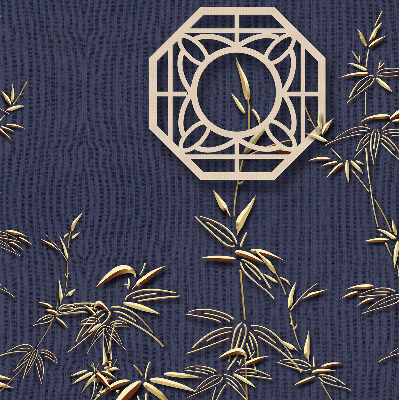 Fabric roller blind for window The Lake Behind the Flowers