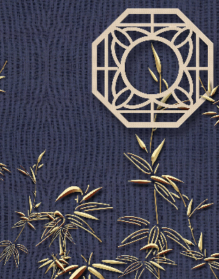 Fabric roller blind for window The Lake Behind the Flowers