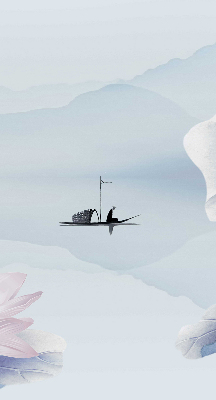 Blackout roller blind A fisherman on a boat