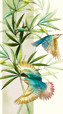 Blackout roller blind Birds in the leaves