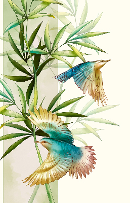Blackout roller blind Birds in the leaves