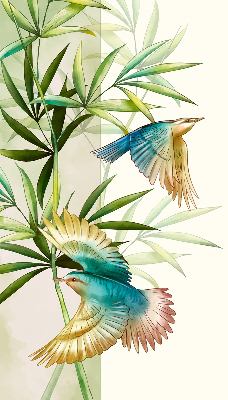 Blackout roller blind Birds in the leaves