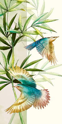 Blackout roller blind Birds in the leaves
