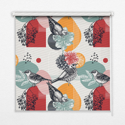 Blackout roller blind Birds
