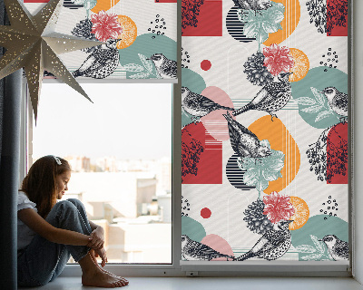 Blackout roller blind Birds