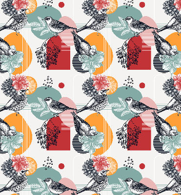 Blackout roller blind Birds