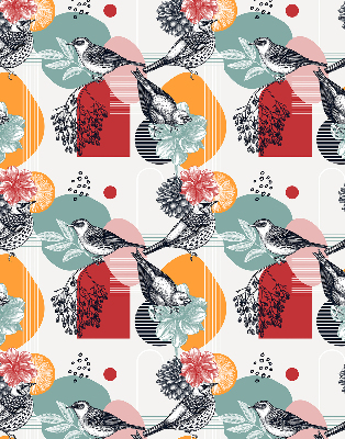 Blackout roller blind Birds