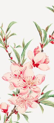 Blackout roller blind for window Pink flower