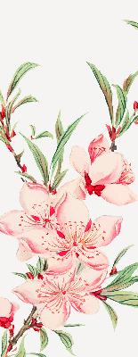 Blackout roller blind for window Pink flower